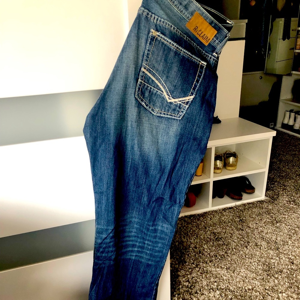Relaxed Bootleg Buckle Reclaim Jeans